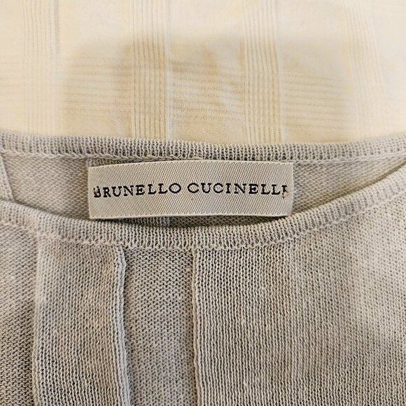Brunello Cucinelli Women's Sleeveless Blue Sweater - Picture 7 of 8